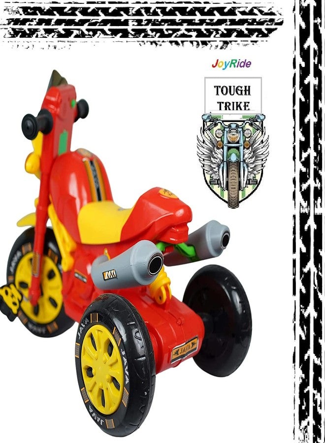 JoyRide Mini Bullet Scooter for Kids Plug & Play with Head Light Cushion Seat High Java Tricycle Smart Design Ride On Tricycle RED - Image 5